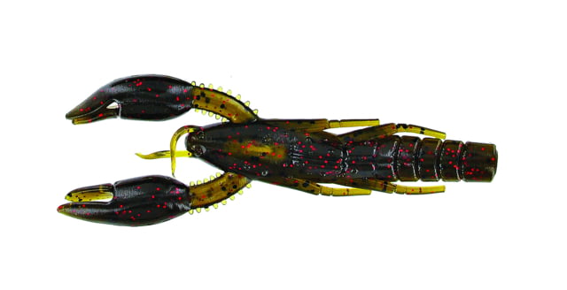 Yamamoto Baits PsychoDad Crawdad Bait 4in 5pk Green Pumpkin Red