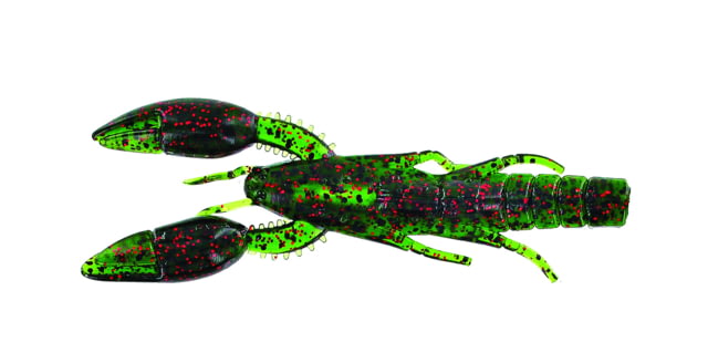 Yamamoto Baits PsychoDad Crawdad Bait 4in 5pk Watermelon with Large Black & Small Red