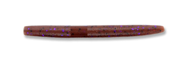 Yamamoto Baits Yamamoto Baits Senko Worm 10 4in Cinnamon Brown with Large Black & Large Purple Body