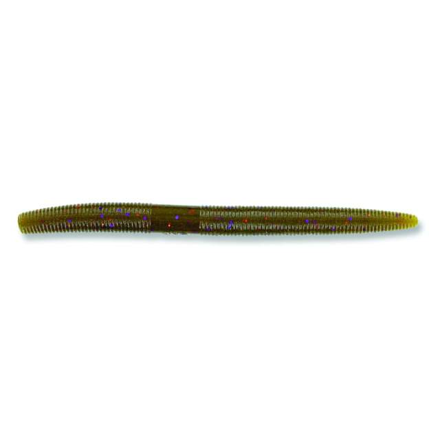 Yamamoto Baits Senko Worm 5 6in Green Pumpkin with Purple & Small Copper