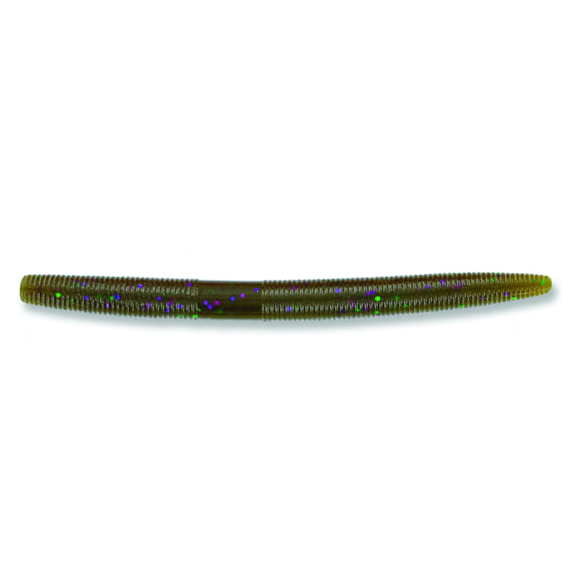 Yamamoto Baits Senko Worm 5 7in Green Pumpkin with Green & Purple Flake