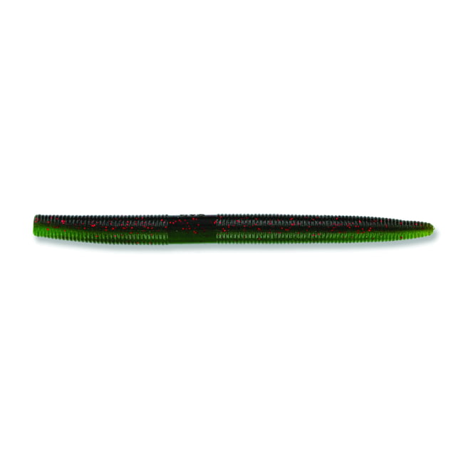 Yamamoto Baits Yamamoto Baits Senko Worm 5 7in Green Pumpkin with Small Red Laminate