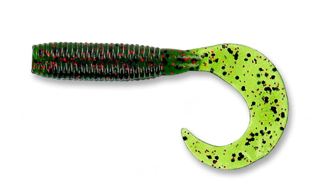 Yamamoto Baits Single Tail Grub 4in 20pk Watermelon with Large Black & Small Red