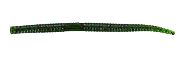 Yamamoto Baits Thin Senko Worm 5in 10pk Watermelon/Black/Red