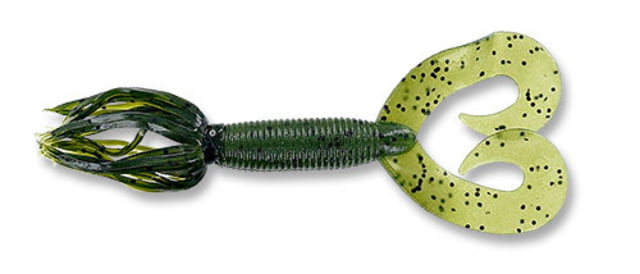 Yamamoto Baits Double Tail 5in Hula Grub 10 Pack Watermelon/Black Flake