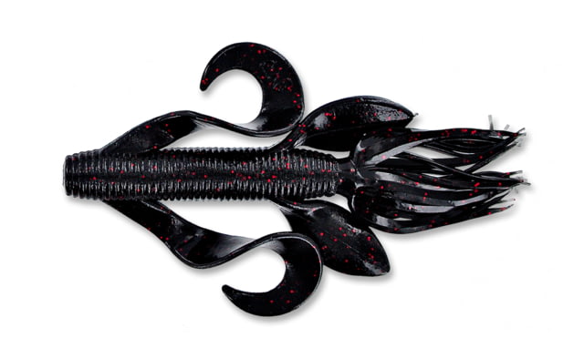Yamamoto Baits Kreature Soft Bait 7 4in Black with Small Red