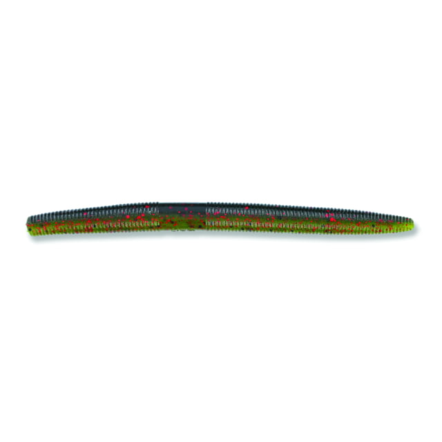 Yamamoto Senko Worm 4in 10 Pack Watermelon Black With Red Flake & Light Watermelon