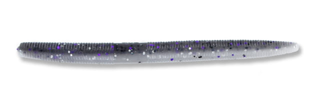 Yamamoto Baits Senko 5in Worm 10 Pack Smoke with Purple & Hologram Laminate