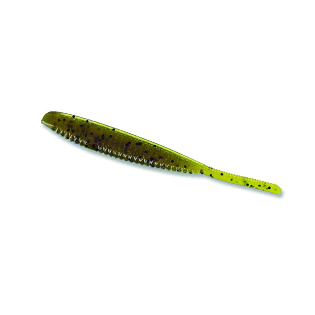 Yamamoto Baits Shad Shape Worm 10 3.75in Green Pumpkin & Black Flake