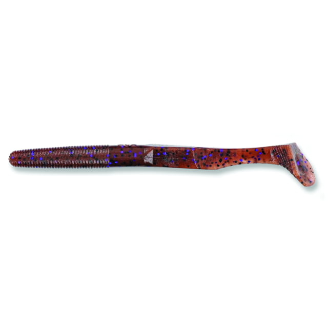 Yamamoto Baits Yamamoto Baits Swim Senko Cinnamon Brown With Large Black & Large Purple Bod 5in