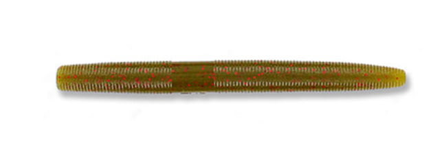 Yamamoto Baits Senko Worm 10 Pack 4in Light Green Pumpkin/Small Red Flake