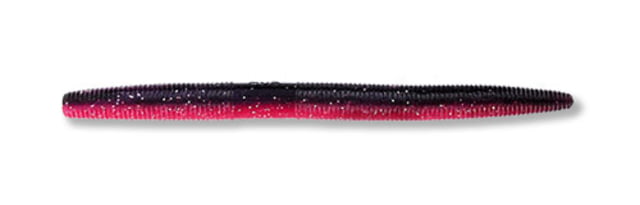 Yamamoto Baits Senko 5in Worm 10 Pack Black Red/Silver Flake