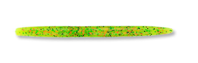 Yamamoto Baits Senko 5in Worm 10 Pack Fire Tiger Chartreuse/Black