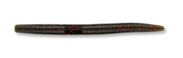 Yamamoto Baits Senko 5in Worm 10 Pack Green Pumpkin/Large Red Flake