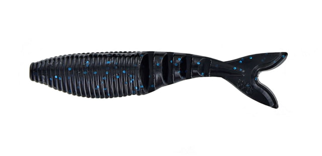 Yamamoto Baits Zako Swimbaits 6 Pack 4in Black w/Large Blue Flake