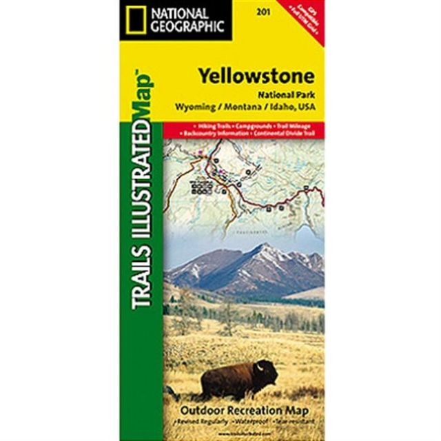 National Geographic Trails Illustrated Maps Yellowstone Nat Park # Wyoming