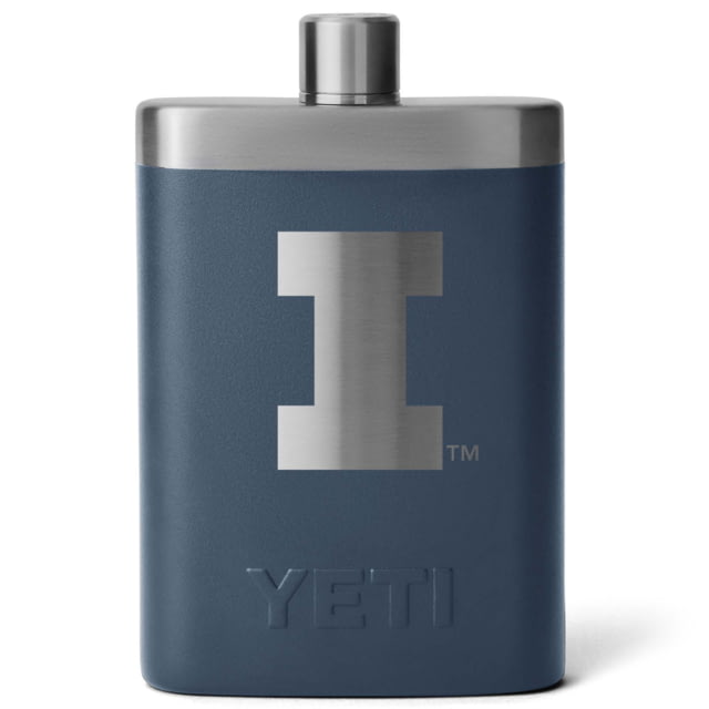 Yeti Yeti 7 oz Flask Navy/NCAA Illinois