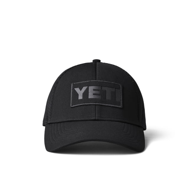 Yeti Core Patch Trucker Hat Black on Black Black One Size
