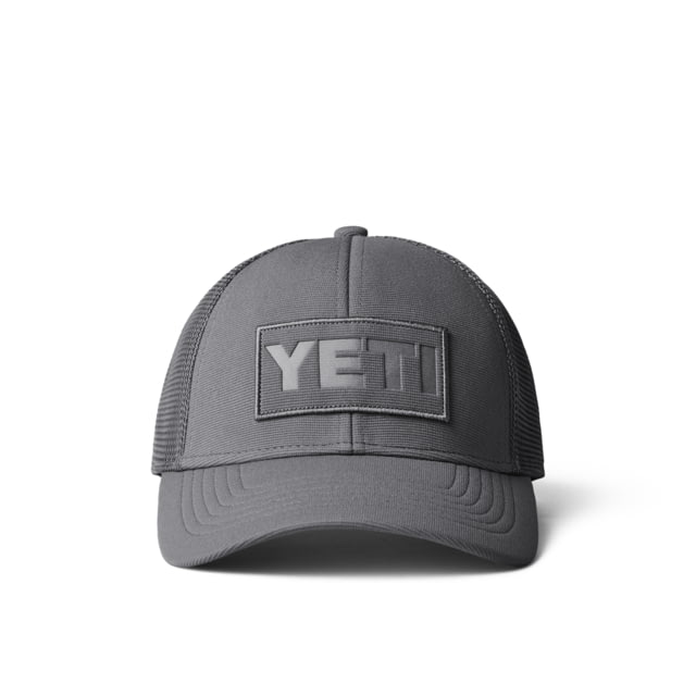 Yeti Core Patch Trucker Hat Gray on Gray Gray One Size