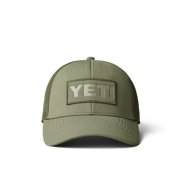 Yeti Core Patch Trucker Hat Olive on Olive Olive One Size