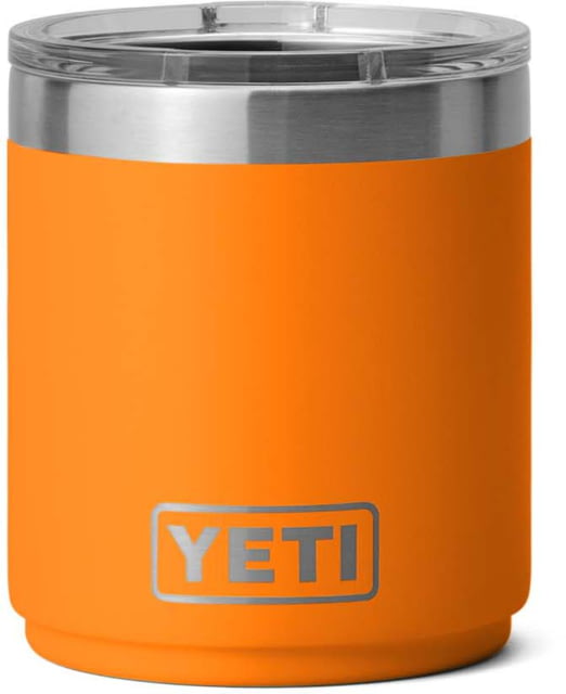 Yeti Rambler 10 oz Lowball w/Magslider Lid King Crab Orange