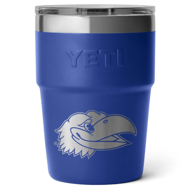 Yeti Yeti Rambler 16 oz Stackable Cup w/Magslider Lid Blue/NCAA Kansas