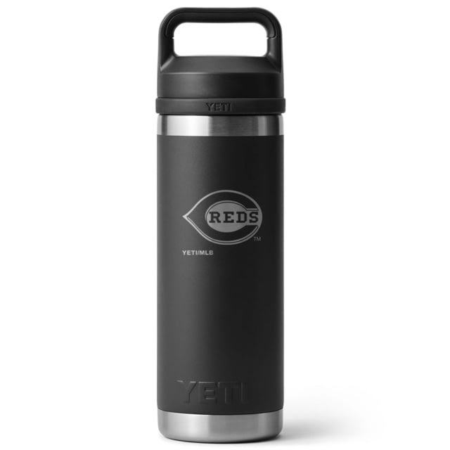 Yeti Yeti Rambler 18 oz Water Bottle w/Chug Cap Black/MLB Reds