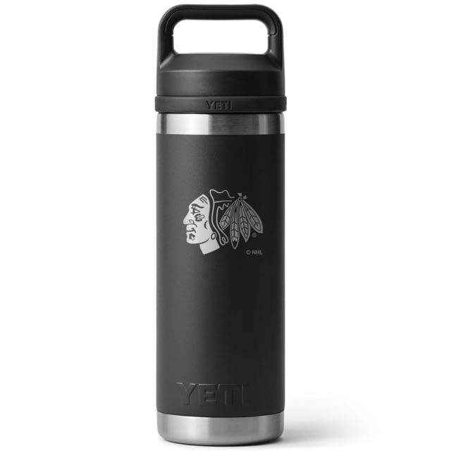 Yeti Yeti Rambler 18 oz Water Bottle w/Chug Cap Black/NHL Blackhawks