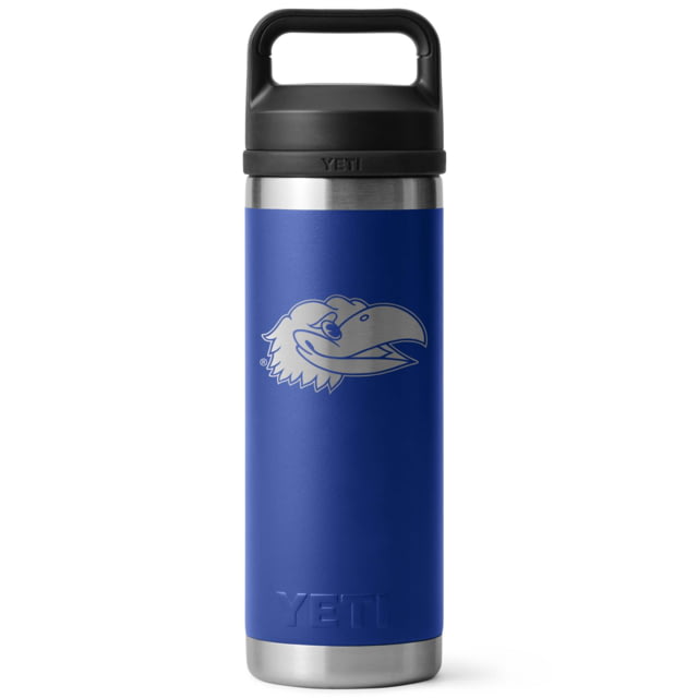 Yeti Yeti Rambler 18 oz Water Bottle w/Chug Cap Blue/NCAA Kansas