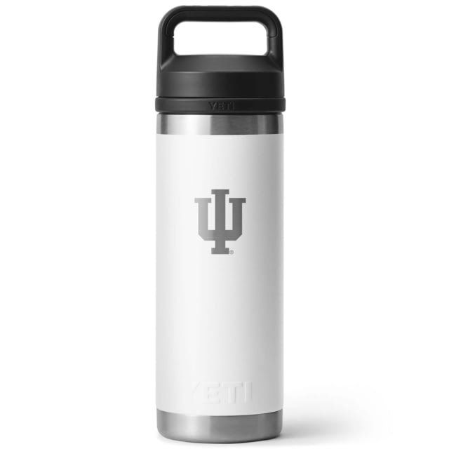 Yeti Yeti Rambler 18 oz Water Bottle w/Chug Cap White/NCAA Indiana