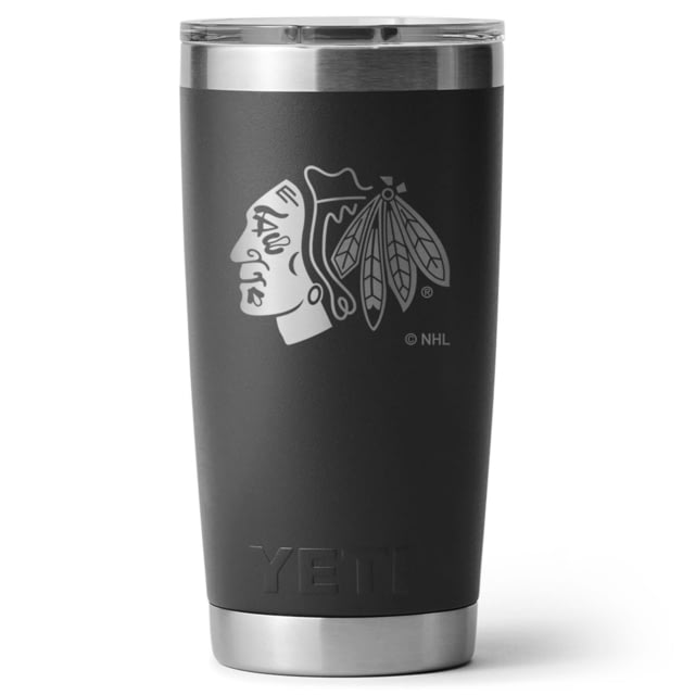 Yeti Yeti Rambler 20 oz Water Bottle w/Magslider Lid Black/NHL Blackhawks