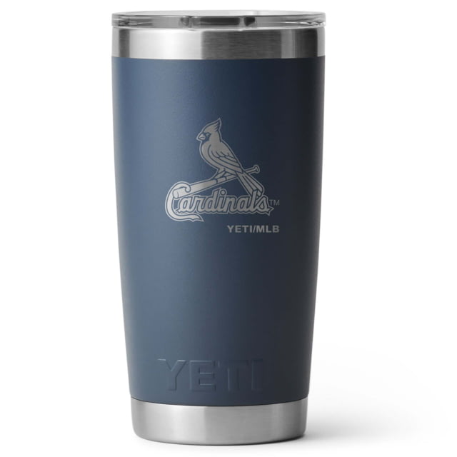 Yeti Yeti Rambler 20 oz Water Bottle w/Magslider Lid Navy/MLB Cardinals