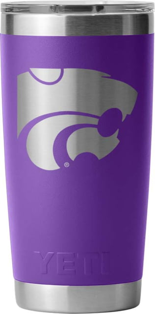 Yeti Yeti Rambler 20 oz Water Bottle w/Magslider Lid Purple/NCAA Kansas State