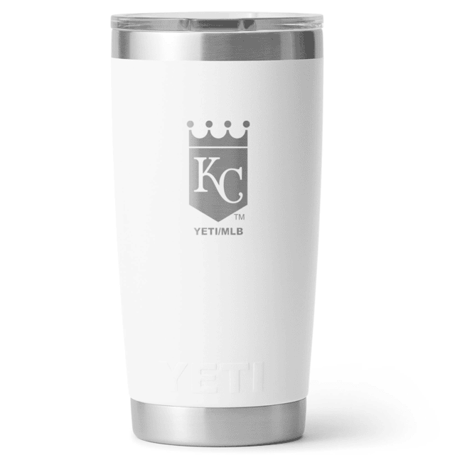 Yeti Yeti Rambler 20 oz Water Bottle w/Magslider Lid White/MLB Royals