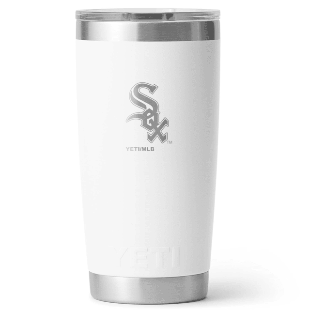 Yeti Yeti Rambler 20 oz Water Bottle w/Magslider Lid White/MLB White Sox
