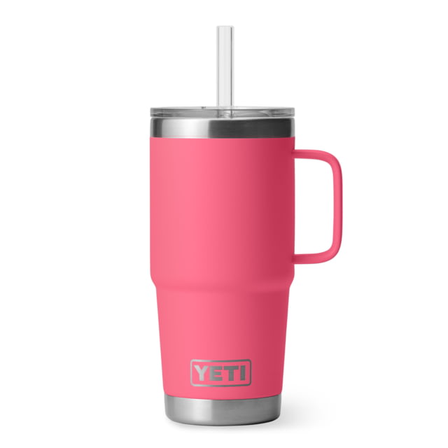 Yeti Rambler 25 oz Straw Mug Tropical Pink 25 oz