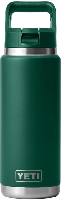 Yeti Yeti Rambler 26 oz Water Bottle w/Straw Cap Black Forest Green