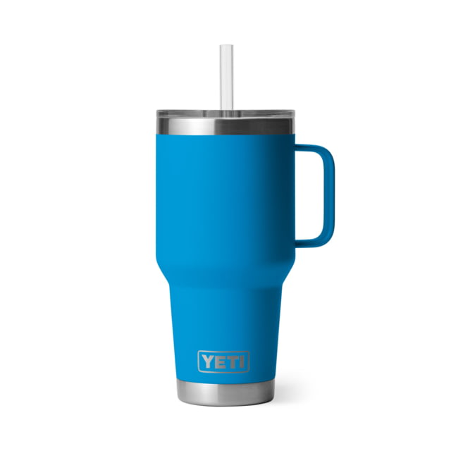 Yeti Yeti Rambler 35 oz Straw Mug w/Straw Lid Big Wave Blue