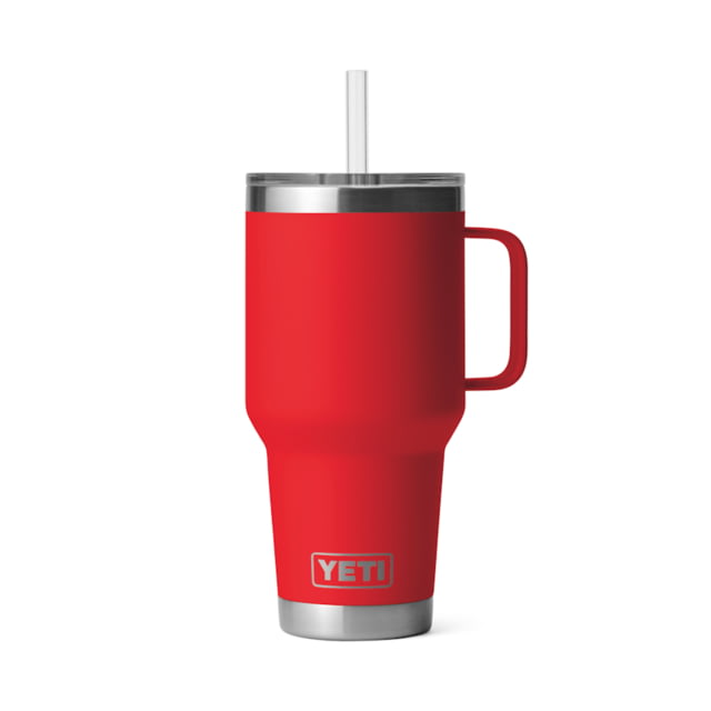 Yeti Yeti Rambler 35 oz Straw Mug w/Straw Lid Rescue Red