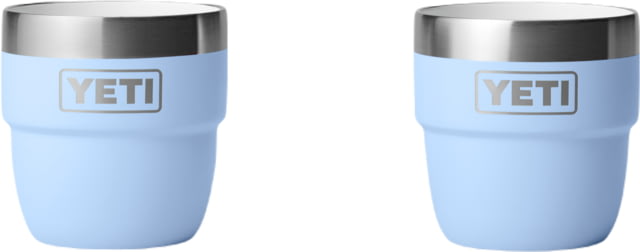 Yeti Yeti Rambler 4 oz Stackable Cups w/Durasip Ceramic Lining - 2 Pack Big Sky Blue