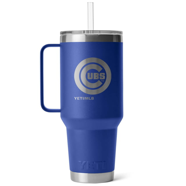 Yeti Yeti Rambler 42 oz Straw Mug w/Straw Lid Blue/MLB Cubs