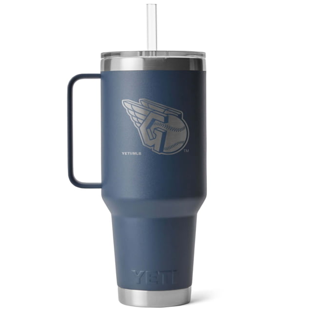 Yeti Yeti Rambler 42 oz Straw Mug w/Straw Lid Navy/MLB Guardians