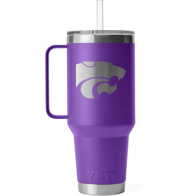 Yeti Yeti Rambler 42 oz Straw Mug w/Straw Lid Purple/NCAA Kansas State