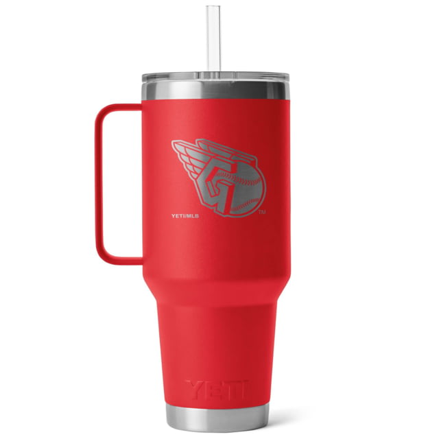 Yeti Yeti Rambler 42 oz Straw Mug w/Straw Lid Red/MLB Guardians