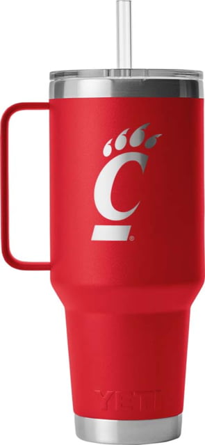 Yeti Yeti Rambler 42 oz Straw Mug w/Straw Lid Red/NCAA Cincinnati