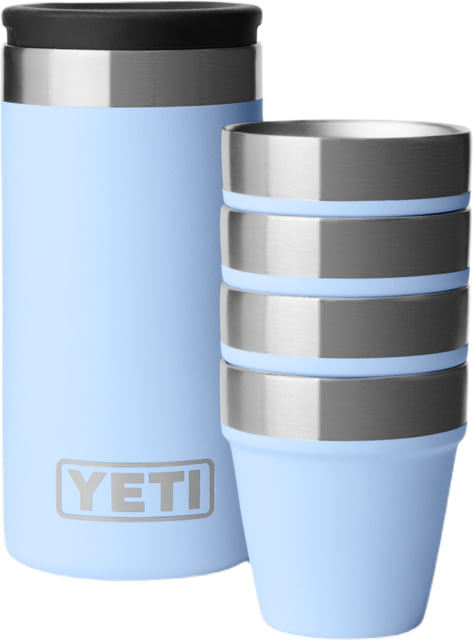 Yeti Shot Glasses And Case Big Sky Blue