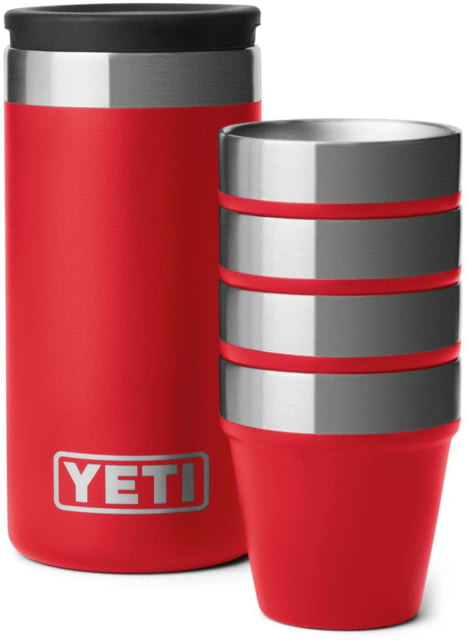 Yeti Yeti Shot Glasses And Case Rescue Red