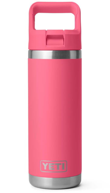 Yeti Yeti Rambler 18 oz Water Bottle w/Straw Cap Tropical Pink