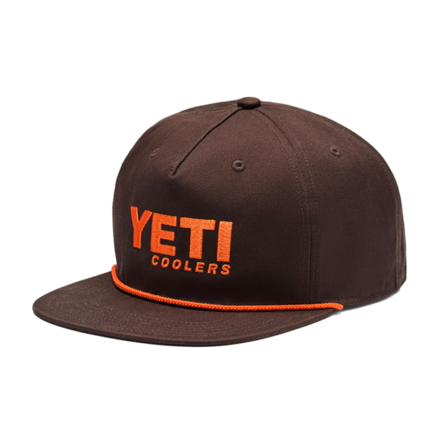Yeti Coolers Flat Brim Rope Hat Coffee One Size