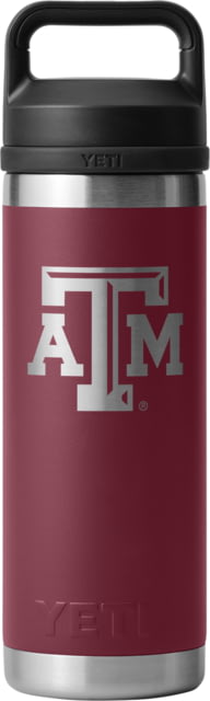 Yeti Rambler 18 oz Water Bottle with Chug Cap - NCAA Texas A&M Team Maroon